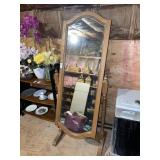 Large Cheval mirror ** no contents **