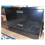 Metal 2 drawer  cabinet- 36 x 28.5 inches