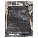 Vintage Coach black pebble leather crossbody bag