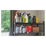 Lot of animal repellent, oil, etc