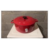 Chantal Red Cast Iron Dutch Oven