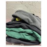 Lot of 2XL zip ups, jackets, etc