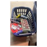 Tote of storage hooks, utility wire, etc