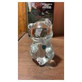 Fenton Glass Teddy Bear Paperweight