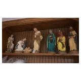 Vintage Nativity Statue Set