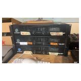 3 Crown XLS 402 rackmount power amplifiers