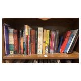Shelf lot of religious books