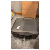 SentrySafe portable security chest with key