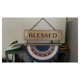 ï¿½Blessedï¿½ Wooden Sign