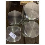 Set of 4 glass Canister Set