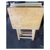 Foldable side table stands