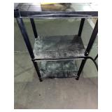 3 tiered plastic shelf