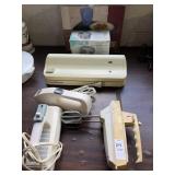 Kitchen lot, food saver, food chopper, sofa arm