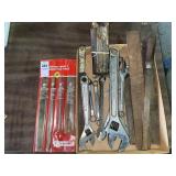 Adjustable wrenches & file pack