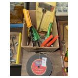 Grinding Wheel and Assorted Pliers