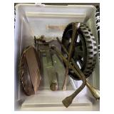 Tire iron, hitch, and misc