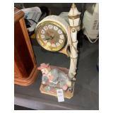 Lot of Westminster mantle clock, clown clock, etc