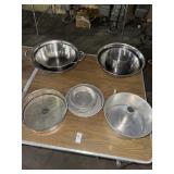 Lot of Various Stainless Steel and Aluminum Bowls