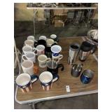 Lot of Assorted Mugs and Tumblers