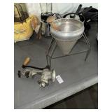 Vintage Strainer and Meat Grinder