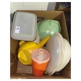 Box of Assorted Tupperware Containers and
