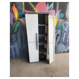 Cabinet with broken door plastic
