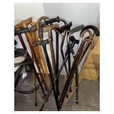 Lot of Assorted Walking Canes