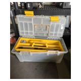 Plastic Tool Box withe Assorted Tools