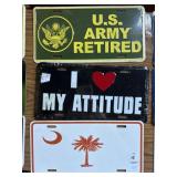 Lot of Novelty License Plates