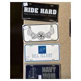 Lot of Four Novelty License Plates