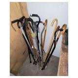 Lot of Assorted Walking Canes