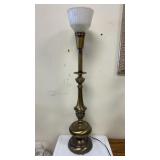 MCM Brass torchiere table lamp 36 in