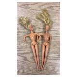 Two Vintage 1966 Barbie Dolls