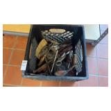 Crate of Vintage Tools and Hardware