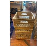 Two Johnstown Sani Dairy Milk Crates