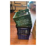 Lot of 3 Milk Crates