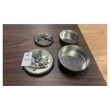 Pewter Trinket Boxes Hummingbird