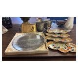 Pewter Mugs, Plate, Tea Dishes and More