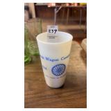 Swab Wagon Community Milk Glass