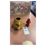 Turtle Toothpick Holder and Cast Iron Fire