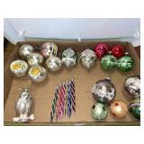Vintage Christmas balls - variety lot