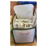 Tote of Christmas Bulb Decorations