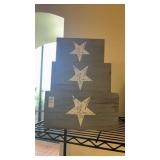 Three Stacking Decor Star Boxes