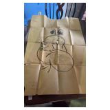 Signed Charles Shultz Peanuts Bunny Sketch