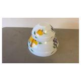 Fire King 2 PcMixing Bowl Hand Painted Fad Fruit
