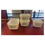PYREX Amish Turquoise Butterprint 4 Refrigerator