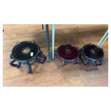 3 Pc Wooden Plant Stands