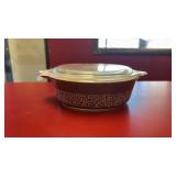 Vintage Pyrex Woodland Brown Casserole Baking