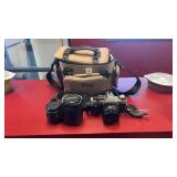 Canon AE-1 Camera w Extra Lens and Camera bag
