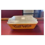 Vintage Pyrex Old Orchard Casserole Refrigerator